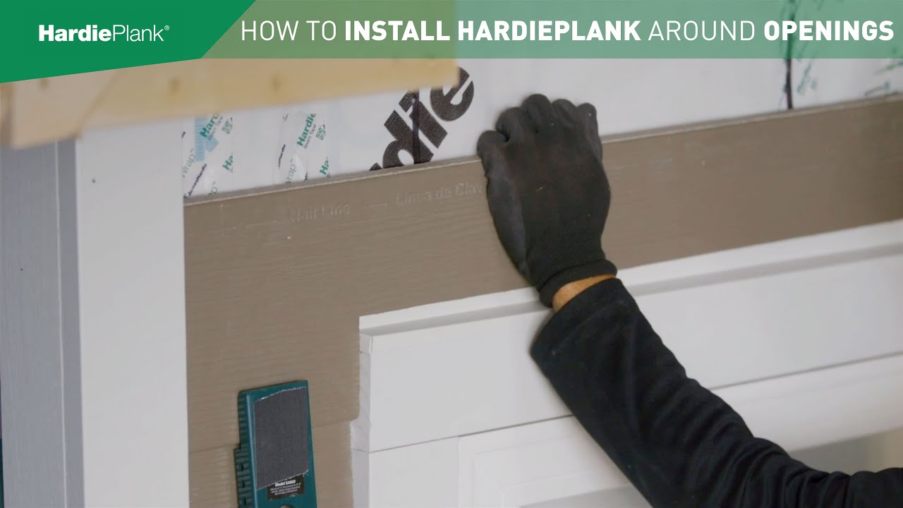 How To Install HardiePlank Lap Siding Around Openings YouTube
