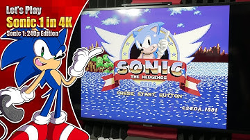 Sonic 1 in 4K - A TRUE 4:3 INTEGER SCALE and using the vertical screen