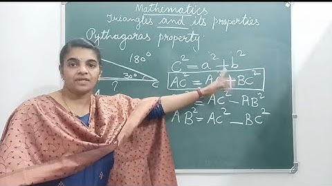 CLASS 7 MATHS/ TRIANGLES AND ITS PROPERTIES🔥🔥PYTHAGORAS PROPERTY🔥🔥🔥🔥