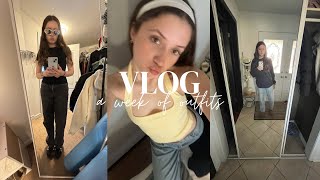 a week of outfits//vlog
