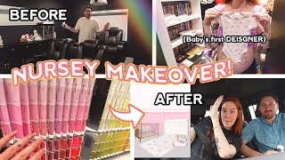 BABY NURSEY MAKEOVER!! ITS TIME! + Baby's FIRST DESIGNER!!