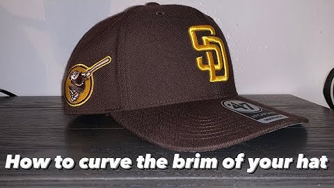 HOW TO CURVE THE BRIM OF YOUR HAT *TUTORIAL*