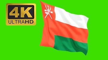 Flag of Oman - Free Green Screen Footage 4K