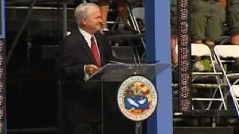 Sec Gates at Boy Scouts Jamboree at Fort A. P. Hil...