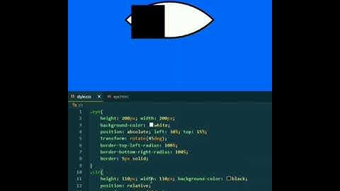 How to create an eye using CSS || CSS draw 👁️