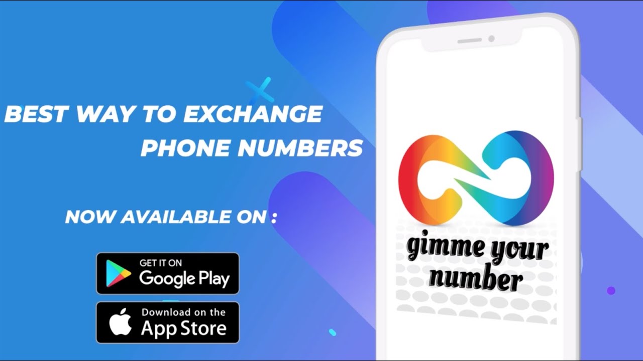 New Mobile App To Exchange a Phone Number Without Typing It / Gimme Your Number - YouTube