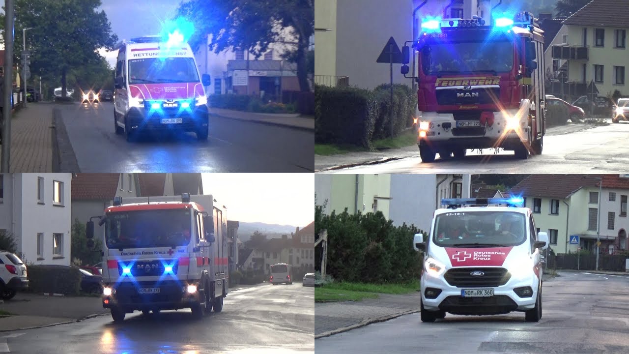 [Feuer in Wohngebäude] Einsatzfahrten zur Einsatzübung in Northeim