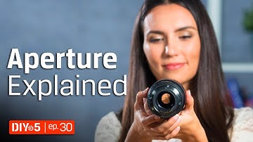 Photography for Beginners - How to get Background Blur - Aperture Tutorial 📷 DIY in 5 Ep 30