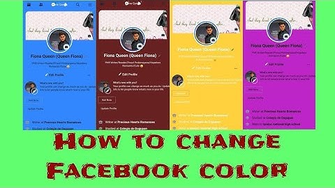 How To Change Facebook Background Color | A quick tutorial | QueenTV