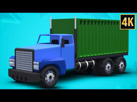 American Truck Animated Car Cartoon Video for Kids