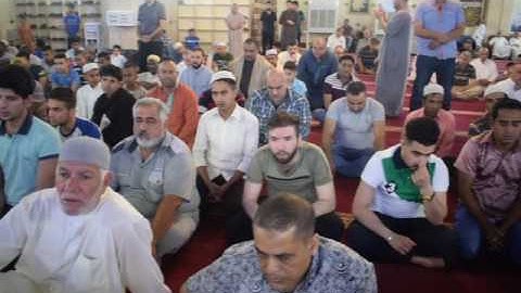 صلاة العيد والقارئ حسن الزبيدي في جامع 17 رمضان