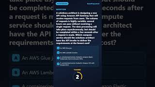 A solutions architect is designing a new API using Amazon API Gateway that... | AWS SAA-C03 #Shorts Api Gateway Masterclass The Code Architect Apigateway Reverseproxy Apimanagement