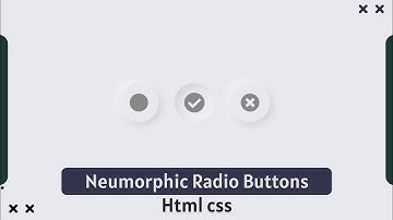Gradient Neumorphic Radio Buttons HTML CSS | amanselfcoder