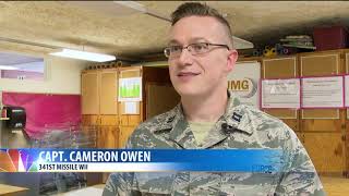 Malmstrom AFB receives a gift of support from East Middle School's Kindness Rocks Project