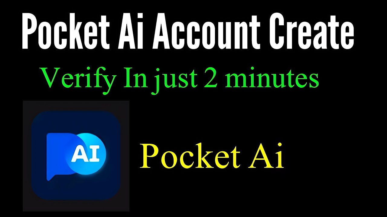 How to Create Account on Pocket Ai app / pocket ai account create ...