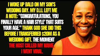 Information I woke up fully bald on my son’s wedding day –this was the message from my daughter-in-law! but.. Update