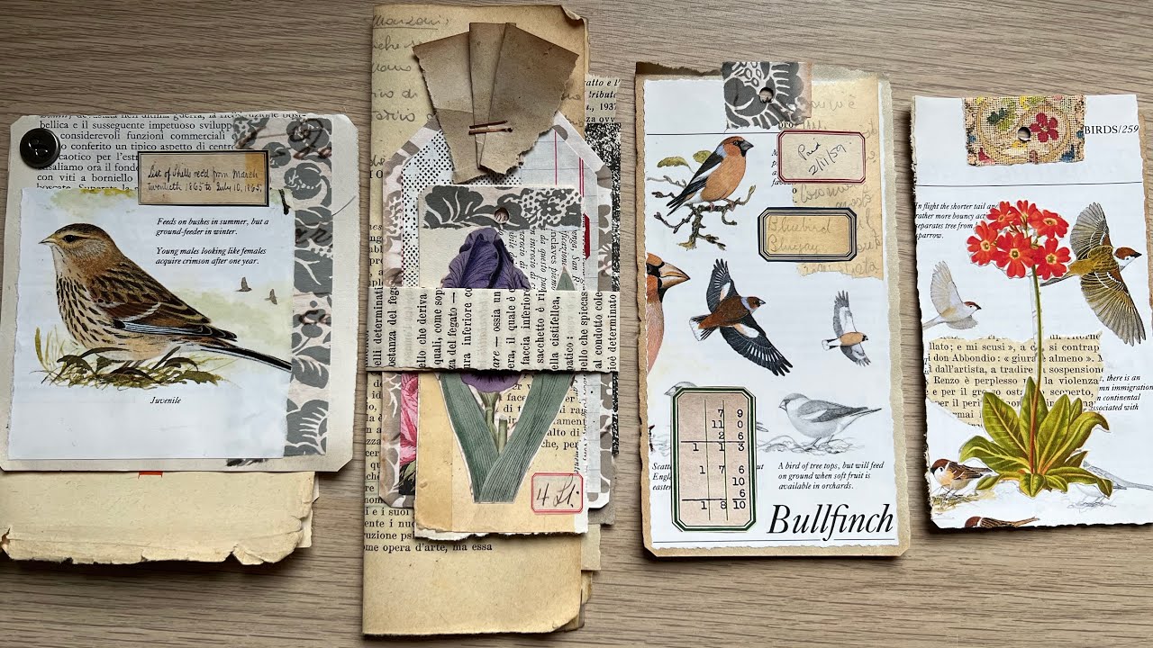 Craft with me | using up paper scraps after mass making - YouTube