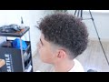 Learn haircuts for men! curly haircut and low fade | hair tutorial