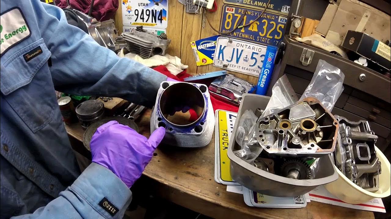 Harley Evo Cylinder Base Gasket checking Trock Block YouTube