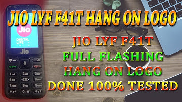 JIo LYF  F41T Full Flashing Hang on logo Done 100% Tested By Technical Mobile Solutions