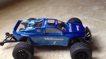 Traxxas Rustler VXL with Desert Rat body and light upgrades