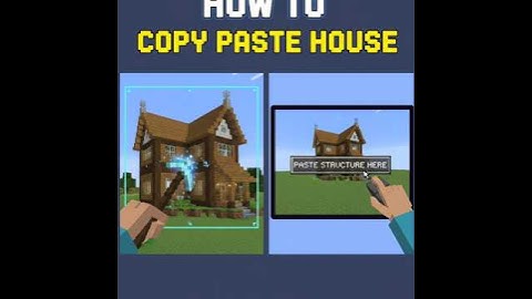 HOW TO COPY PASTE THE HOUSE IN MINECRAFT #minecraft #shorts