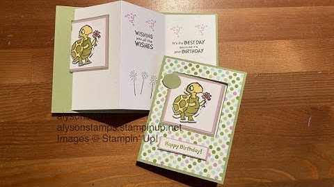 Trifold Pull Out Card Stamping Tutorial Technique Tuesday