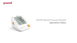 YE670A Blood Pressure Monitor Operation Video