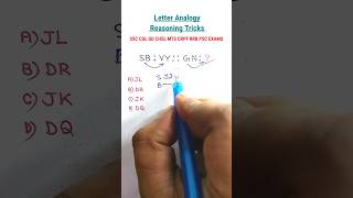 Analogy | Number Analogy | Reasoning Classes for SSC CGL GD Exam| Missing Number| shorts