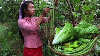 Healthy food yummy from Mixed vegetables By cultivation with Fish paste recipe for Food ideas