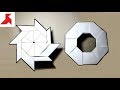 DIY - How to make an 8-pointed origami star transformer from A4 paper