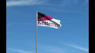 Kettering Ohio Flag Flying in the Wind