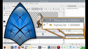 Synfig Import Image Sequence & Use Time Loop | Raspi 4