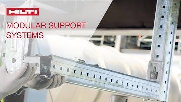COMPARISON of Hilti modular support systems vs. traditional welding methods