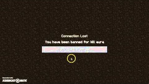 Me getting banned for "kill aura"