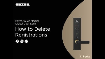 Eazea Touch Mortise Digital Door Lock (Fingerprint / PIN Code / RFID Access  Setting)