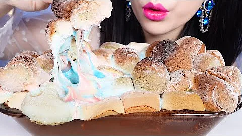 [ASMR]NUTELLA S'MORES DIP,MARSHMALLOW│누텔라 스모어딥,마시멜로우│マシュマロ│MUKBANG│EATING SOUNDS