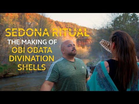 Sedona Arizona Making "Obi Obata" Divination Shells - The Little Oracle with Big Answers (Ritual)
