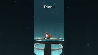 Evolving Nickit into Thievul in Pokemon go #pokemon #cool😎 #blowup👍