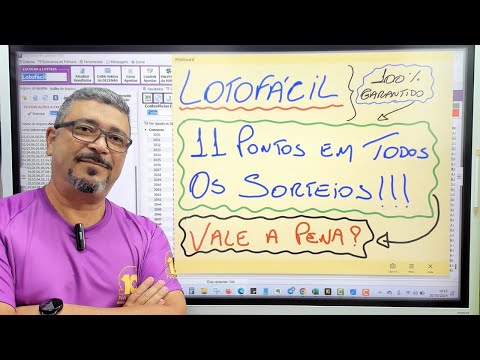 LOTOFACIL: 11 PONTOS GARANTIDOS em QUALQUER SORTEIO