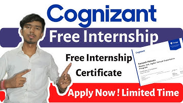 Cognizant Internship 2021 | Free Internship Certificate | Cognizant Internship