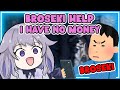 Biboo is hungry and has no money so he had to text broseki for help