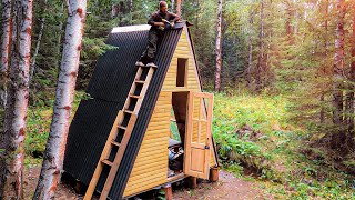 BUILDING SUPER AFRAME  OFF GRID TRANSFORMER CABIN in TAIGA | DIY