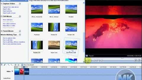 Windows XP Movie Maker - Rotate a Video or Image