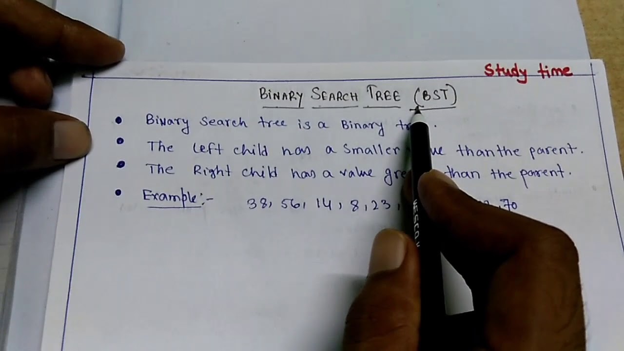 How to Construct Binary search tree (step by step)|| Data Structure ...