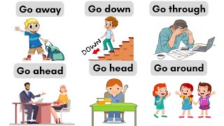 Phrasal Verbs With GO | Phrasal Verbs With picture and sentences | Learn and practice #learn#english