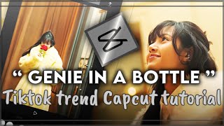 “Genie in a bottle” new tiktok trend capcut tutorial