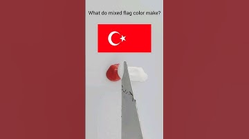 What do mixed flag colors make? #paintmixing #colormixing #satisfyingart #asmart[Part 4] #satisfying
