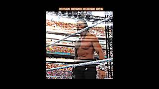 Roman Reigns Suicide Dive Brock & Bron Bronson Reed 2021 Vs 2025Edit