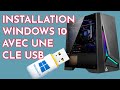 Comment installer windows 10 avec cle usb sur un pc  sans os facilement 